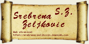 Srebrena Zeljković vizit kartica